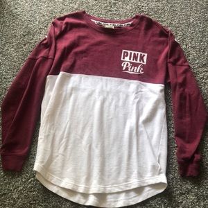 PINK Varsity Crew Neck Sweater